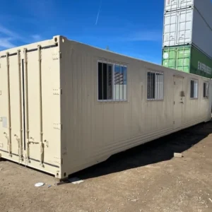 40ft Ground-Level Office Container Converted from Non-Operational Refrigerated Unit — product view 1