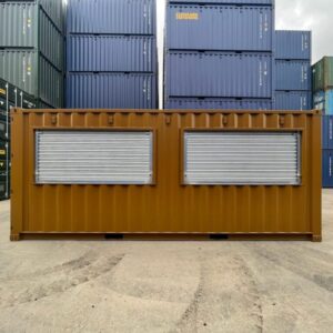 20ft Converted Shipping Container Bar – Walk-In Cooler Included