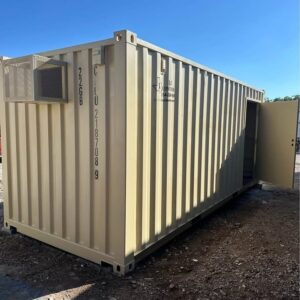 Custom 20ft/40ft Insulated Shipping Container – Electric Ready Workspace Unit