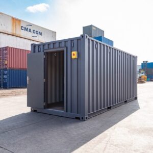 20ft Standard Shipping Container – Grey Finish Secure Storage Unit