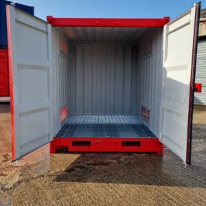 9 ft Hazardous Goods Storage Container – Secure Chemical Storage Unit — product view 1