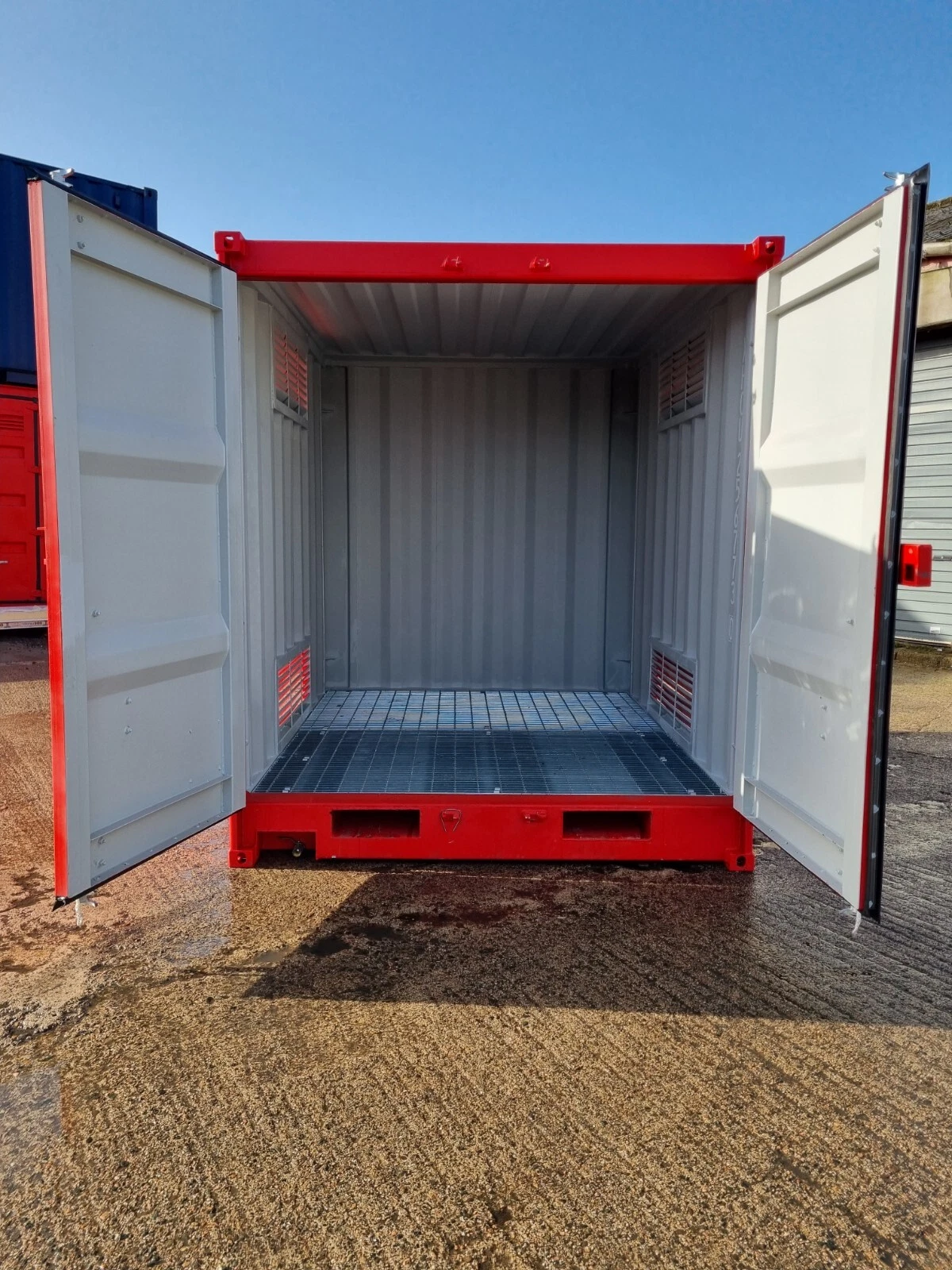 9 ft Hazardous Goods Storage Container – Secure Chemical Storage Unit — product view 1
